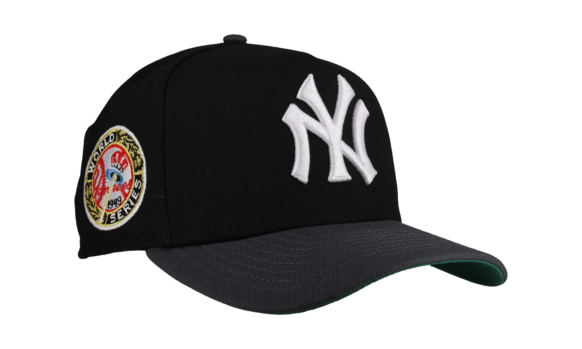 9FIFTY New York Yankees 1949 World Series A Frame Snapback Hat "Black / Graphite" NE227