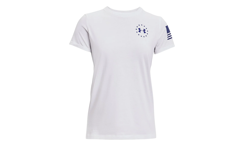 Freedom Banner T-Shirt WMNS "White / Royal Blue" 1352160 101