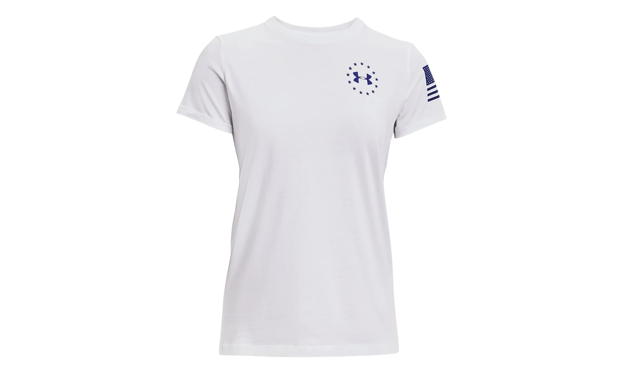 Freedom Banner T-Shirt WMNS "White / Royal Blue" 1352160 101