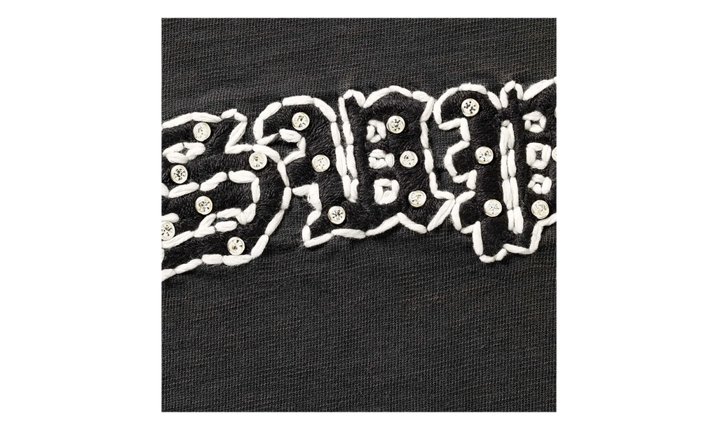 Rhinestone Raglan S/S Top "SS26 - Black" SU27321