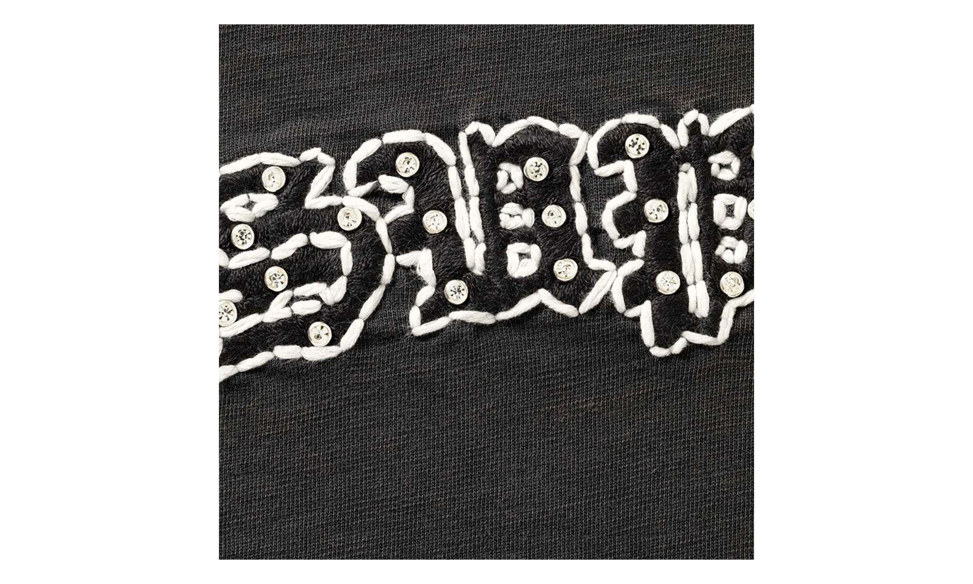 Rhinestone Raglan S/S Top "SS26 - Black" SU27321