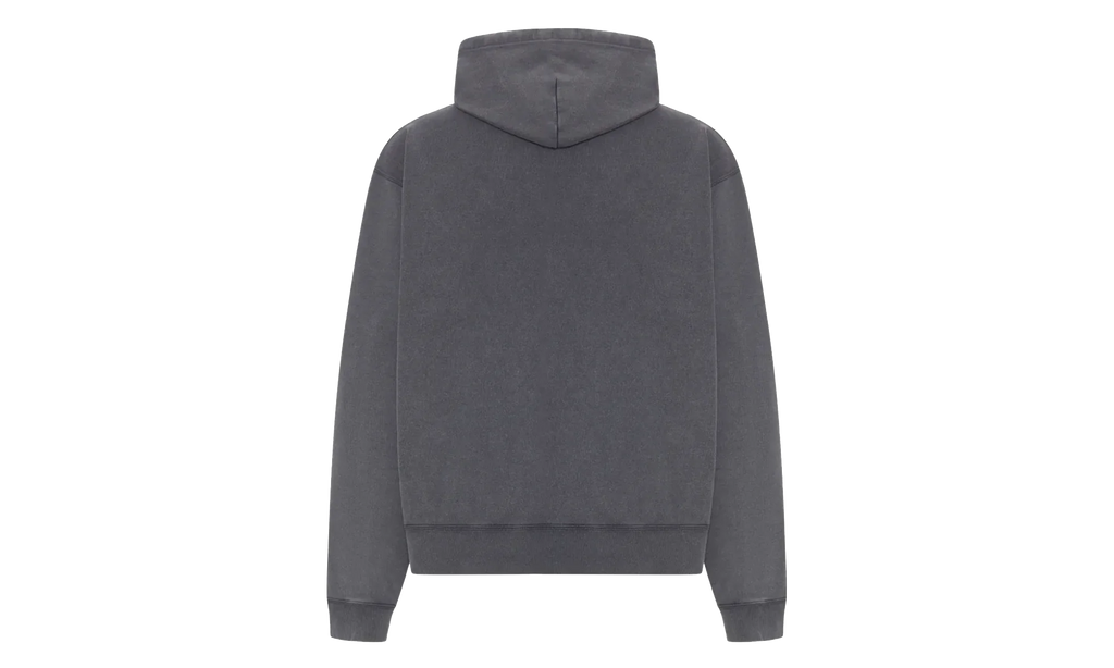 Oversized Drawstring Hoodie "Washed Black / White" 858143 TTVN6 9034