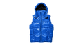 NYLON PUFFER VEST "Blue" P623 PBLV423