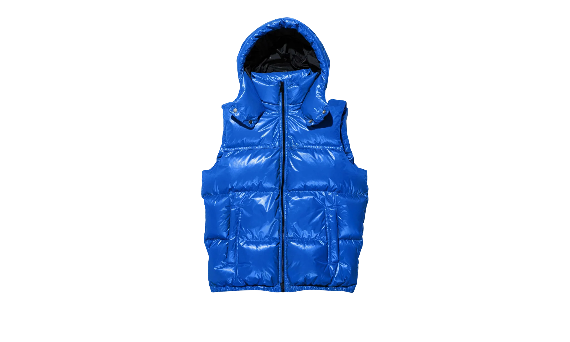 NYLON PUFFER VEST "Blue" P623 PBLV423