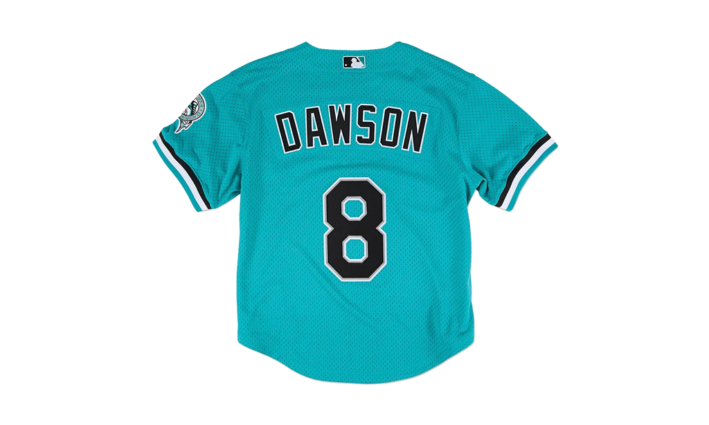 MLB Andre Dawson Authentic Batting Practice Jersey "1995 Miami Marlins - Teal" ABBFGS18311 FMATEAL95ADA