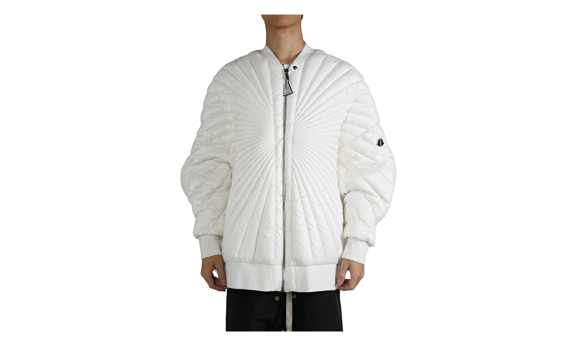 Rick Owens Woven Radiance Peter Jacket "Milk" MON40
