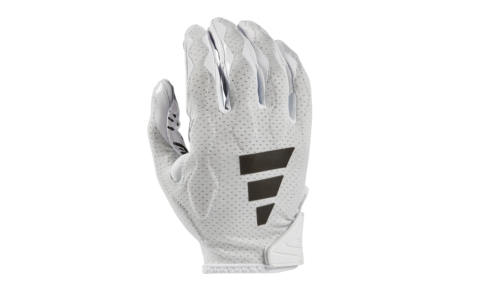 Freak 6.0 Padded Football Gloves "White / Black" AF1605 WHT BLK