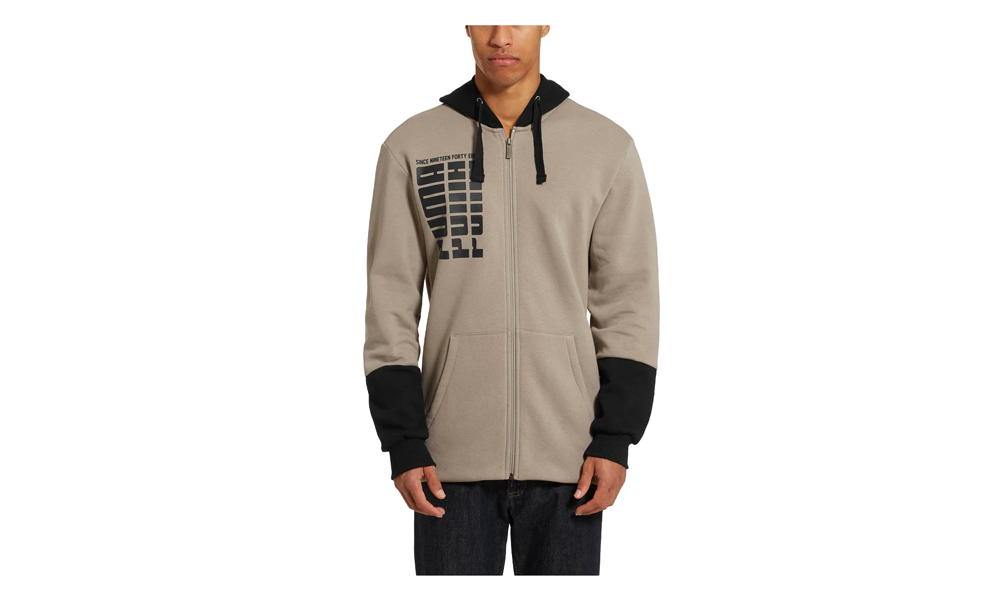 Rebel Up Fullzip Hoodie "Khaki" 852407 38