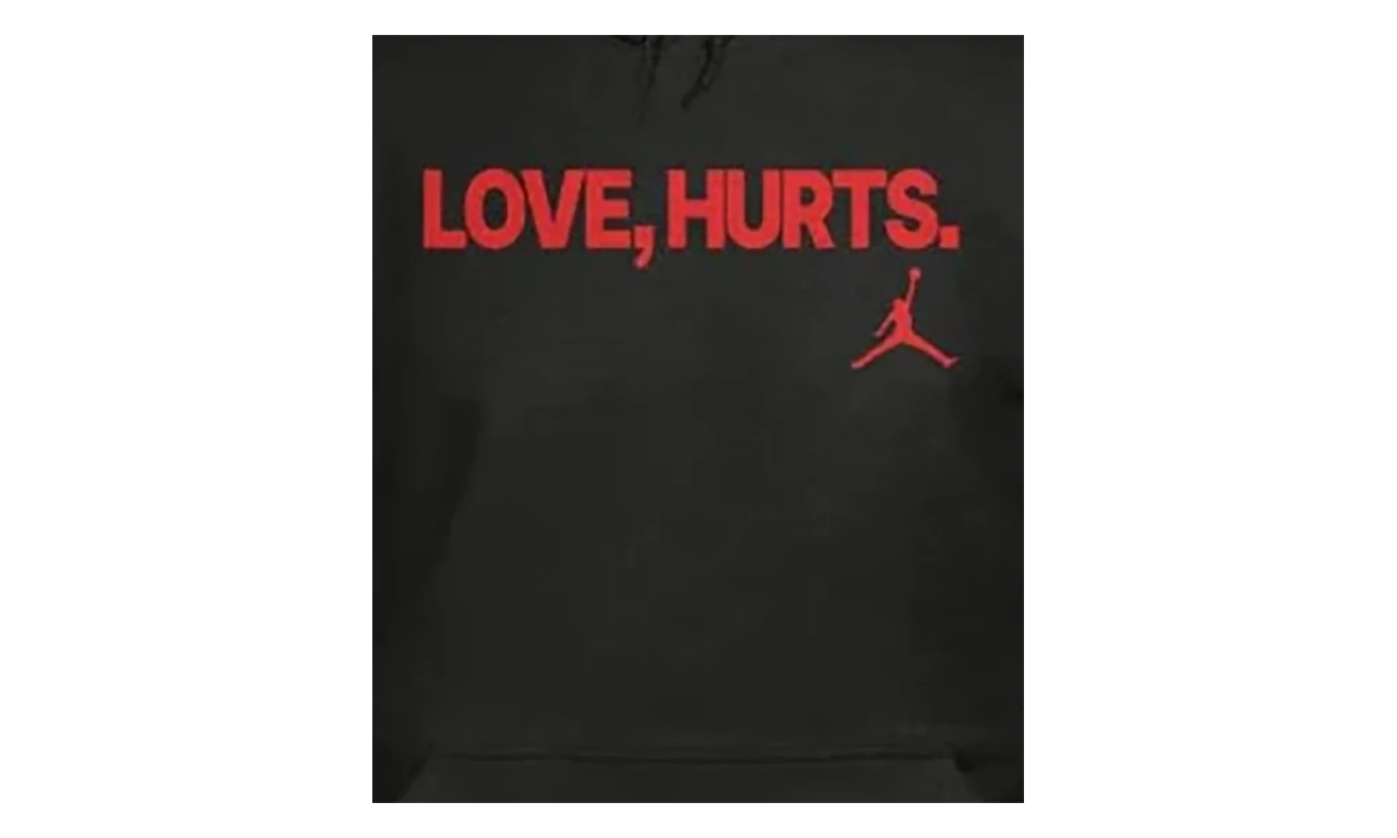 Jordan Fleece Love Hurts Jalen Hurts Hoodie "Bred" IQ3843 010