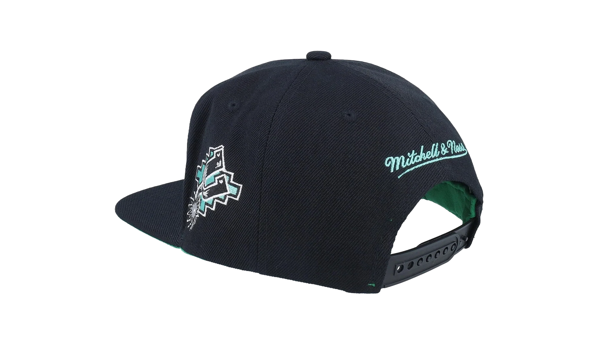NBA Hardwood Classics Triple Play Snapback Cap "San Antonio Spurs - Black" HS8578 SASBLCK