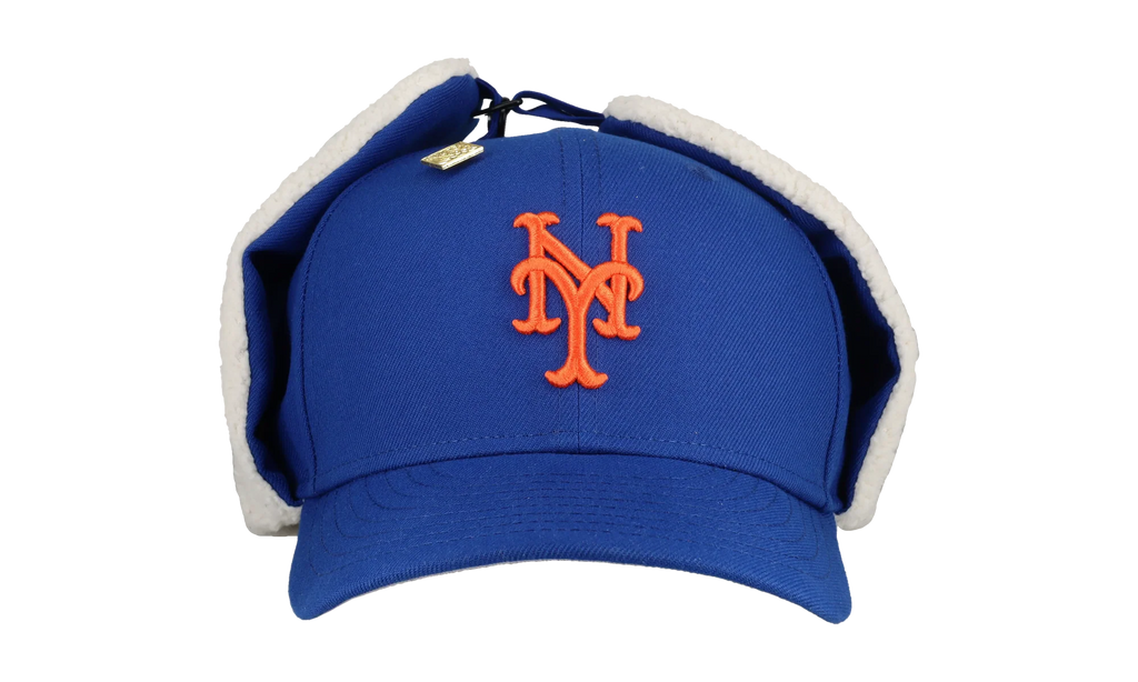 59FIFTY New York Mets Ear Flap Trappers Fitted Hat "Blue / White" NE201