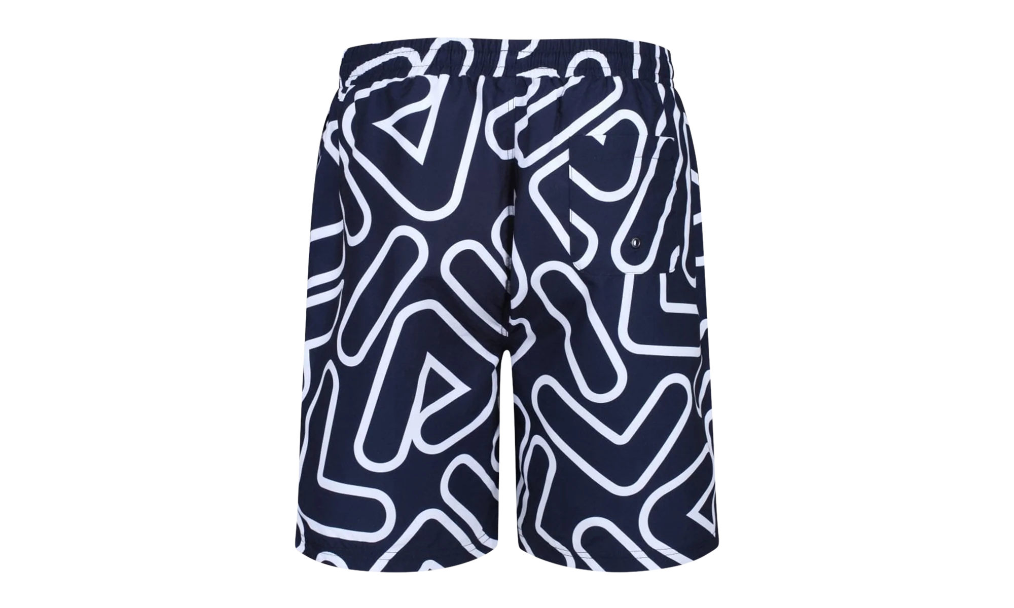 YASH Outline All Over Print Swim Short "Peacoat / White" LM015913 410