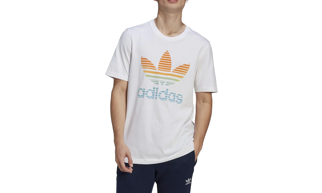 Ombre Trefoil Tee Shirt "White" GP0165