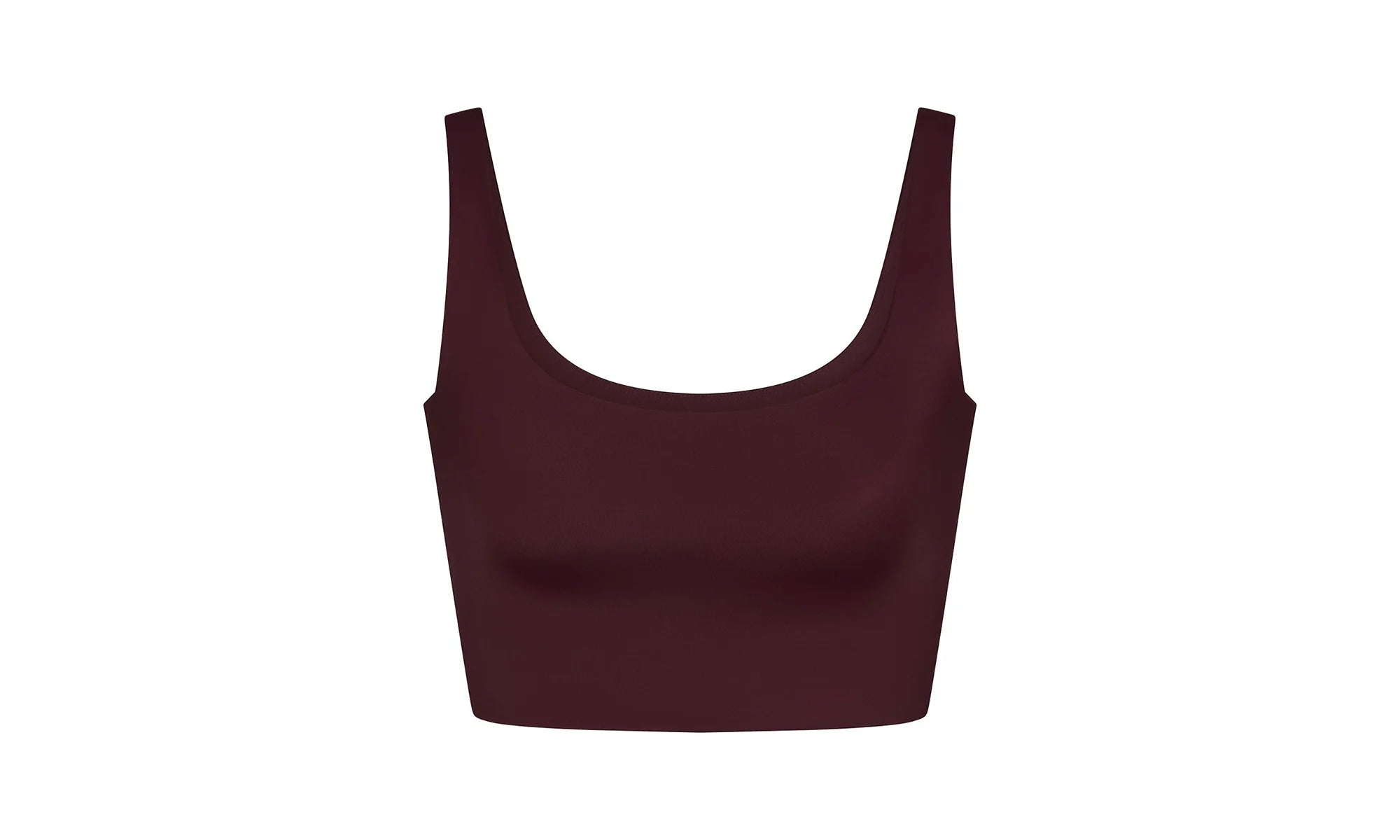 SHINE SCOOP NECK BRA TOP "Nike - Currant" SKM052