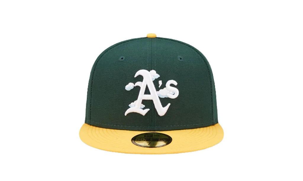 59Fifty MLB Oakland Athletics Comic Cloud Fitted Hat "Green" 60243842
