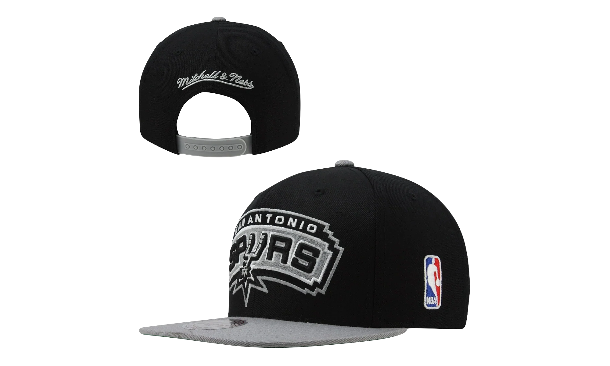 NBA XL Logo 2-Tone Snapback "San Antonio Spurs - Black" NM04ZMTC5SPURS