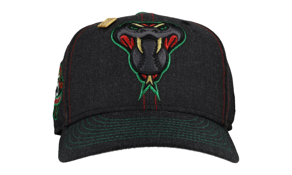 59FIFTY Arizona Diamondbacks 25th Anniversary Fitted Hat "Contrast Stitch / Black / Metallic" 123451298482