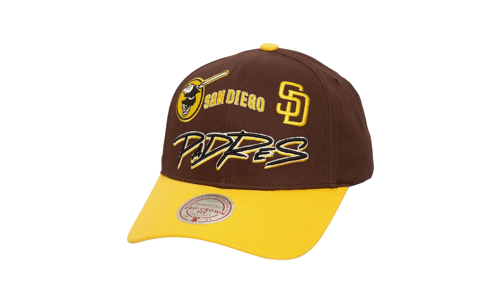 MLB Eldy Script Pro Snapback Cap "San Diego Padres - Brown" HP10165 SDPBROW