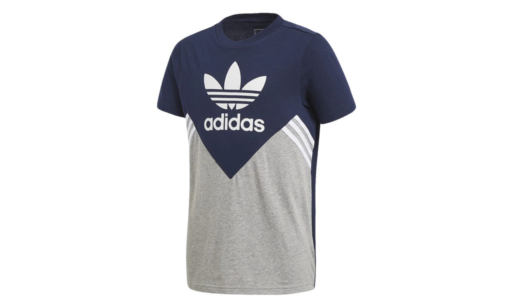 Originals Fleece T-Shirt GS "Collegiate Navy / Medium Grey Heather / White" CE1082