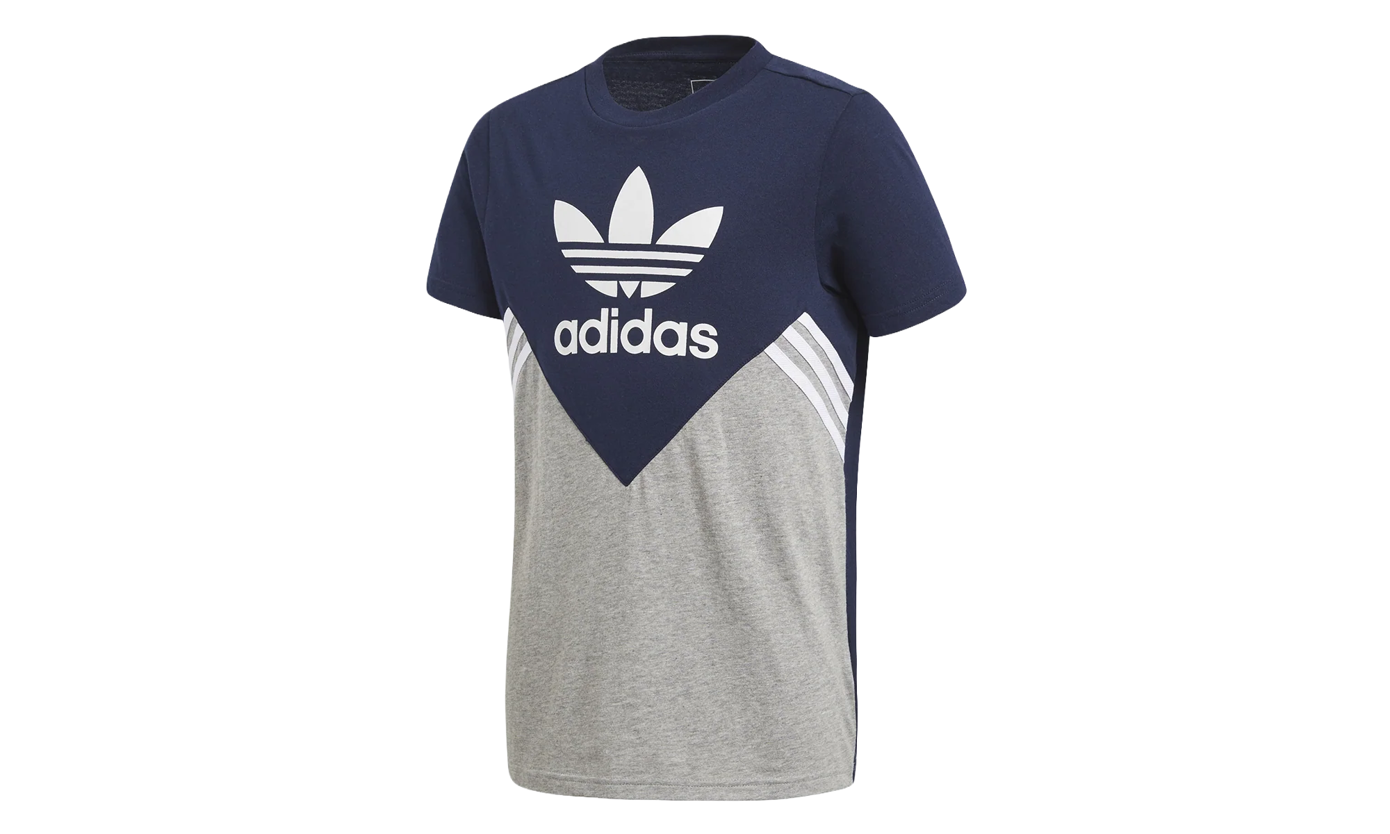 Originals Fleece T-Shirt GS "Collegiate Navy / Medium Grey Heather / White" CE1082