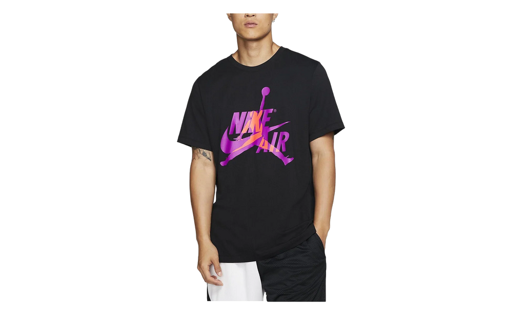 Air Jordan Jumpman Classics Short Sleeve Tee "Carbon Heather / Black" BV5905 012