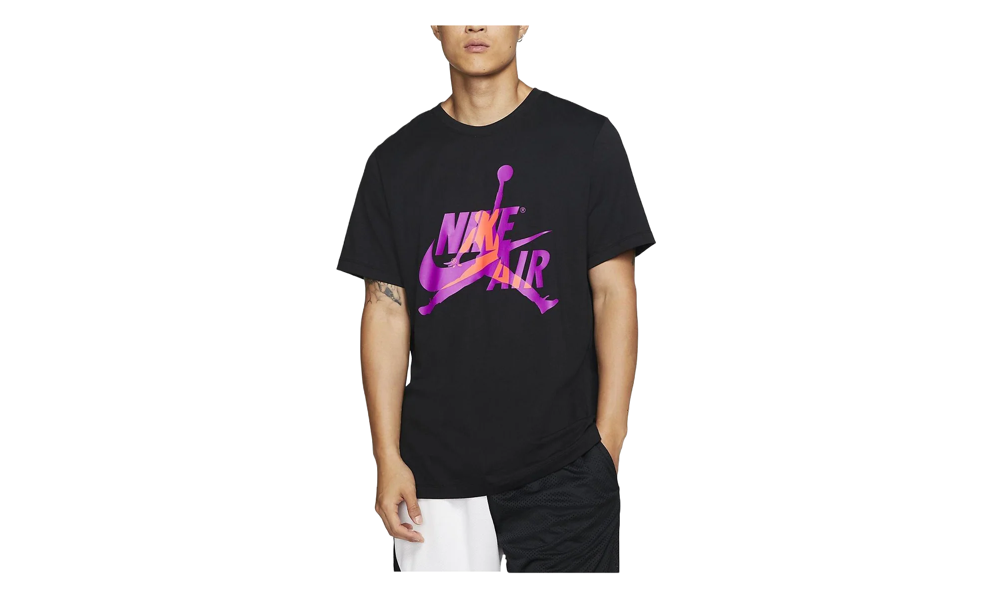 Air Jordan Jumpman Classics Short Sleeve Tee "Carbon Heather / Black" BV5905 012
