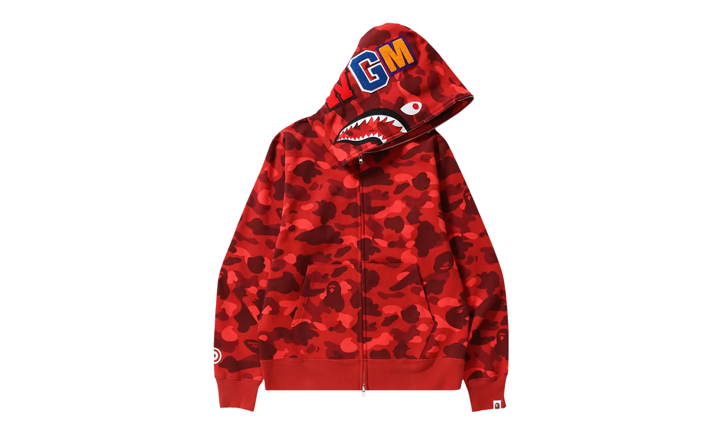 Color Camo Shark Full Zip Hoodie "Red" 1H70 115 008 RED