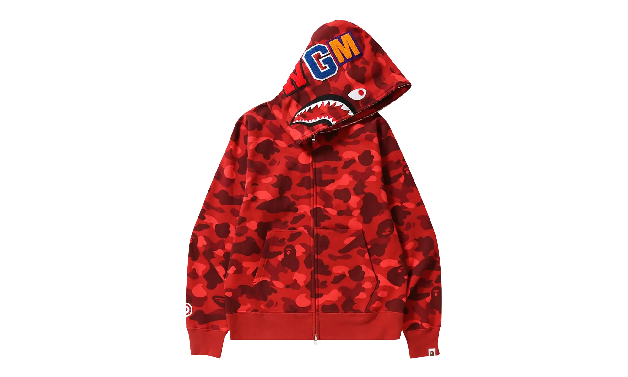 Color Camo Shark Full Zip Hoodie "Red" 1H70 115 008 RED