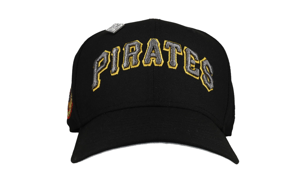 59FIFTY Pittsburgh Pirates Three Rivers Stadium Metallic Script Fitted Hat "Black" NE355