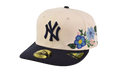 59FIFTY New York Yankees Tonal Florals Fitted Hat "Chrome White" 60668976