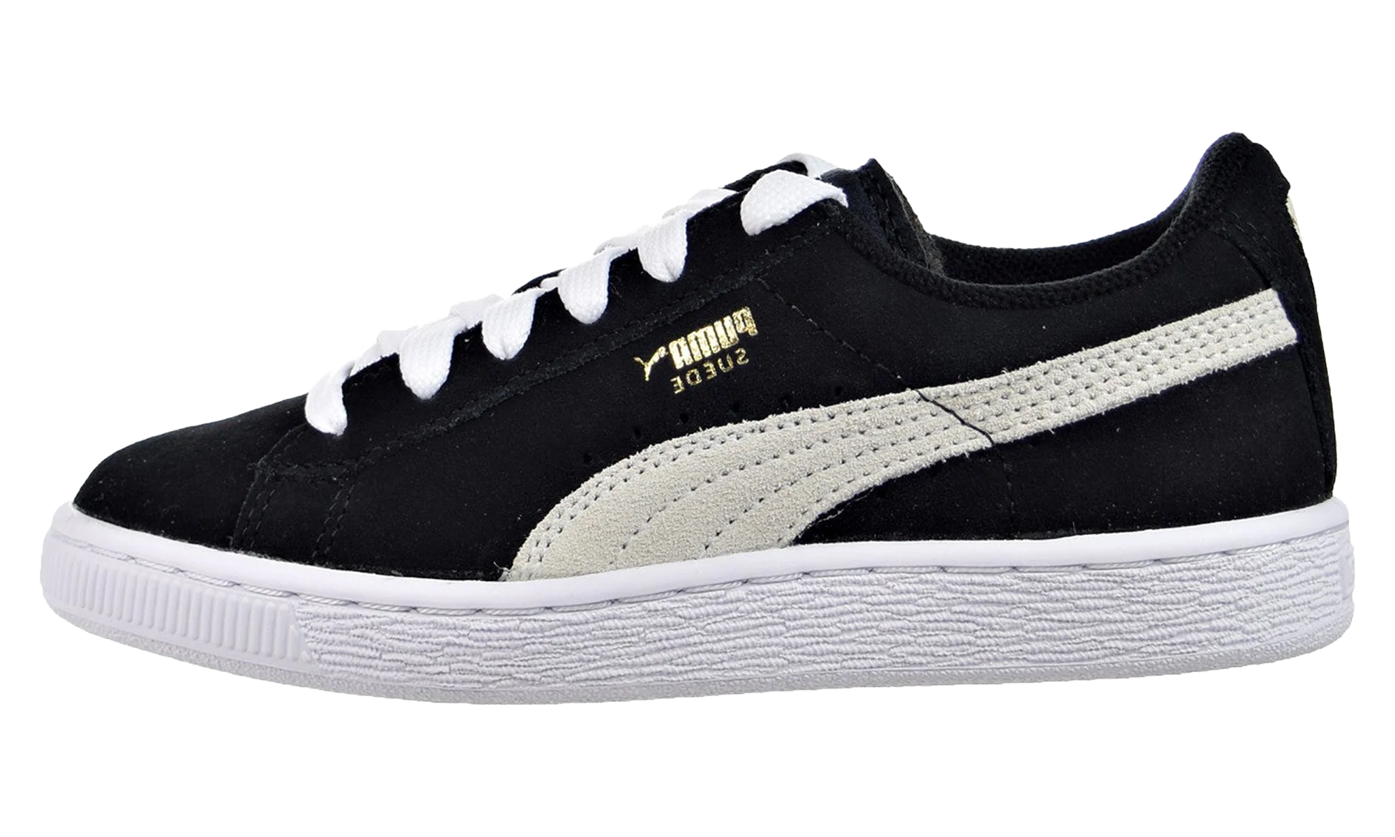 Suede Leisure Shoes PS "Black / White" 360757 01