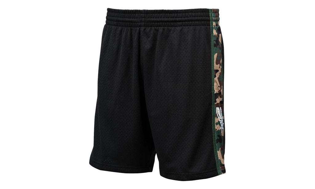 NBA Straight Fire Camo Swingman Shorts "1994 San Antonio Spurs - Black" BA30ZC SAS K NNM