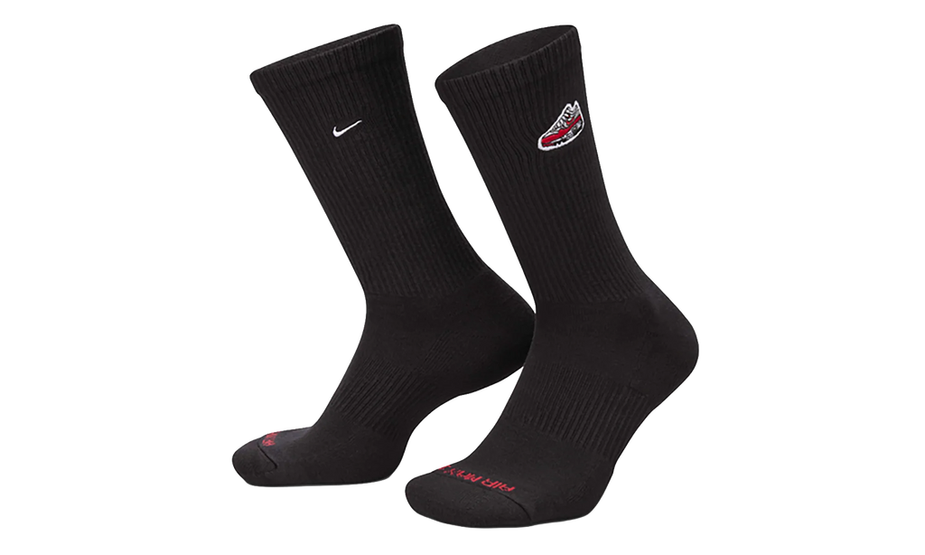 Everyday Plus Cushioned Crew Socks (1 Pair) "Black / White" FQ0327 010
