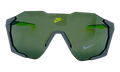 Charged Shield Sunglasses "Matte Smoke Grey / Green" IB3518X 084