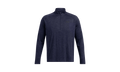 Long Sleeve Tech Textured 1/2 Zip High Neck "Midnight Navy / Black" 1382797 410