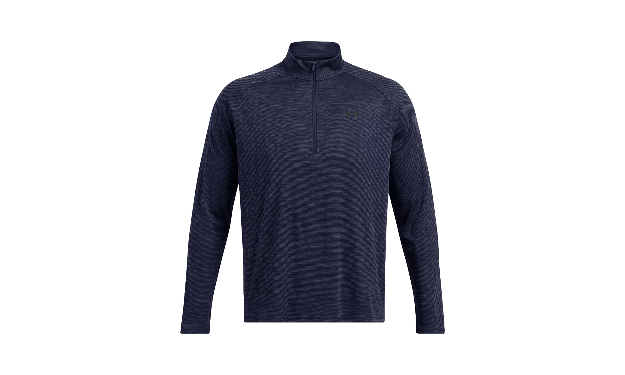 Long Sleeve Tech Textured 1/2 Zip High Neck "Midnight Navy / Black" 1382797 410