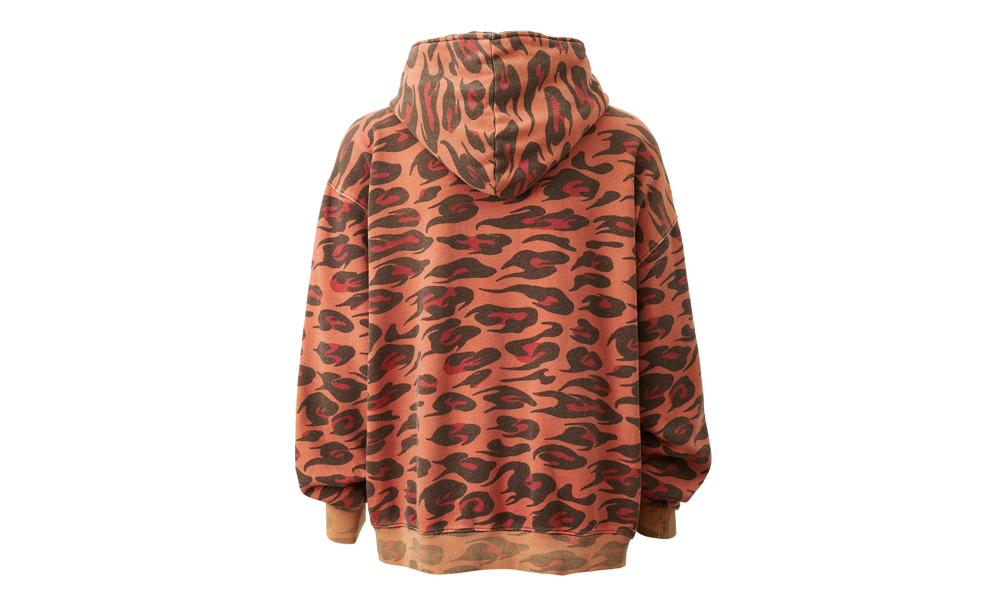 Sunfaded Cheetah Zip-Up Jacket "Red" HSR269