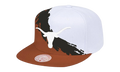 NCAA Paintbrush Snapback Cap "Texas Longhorns - White / Orange" HHSS3302 UTAYYPPPWHOR