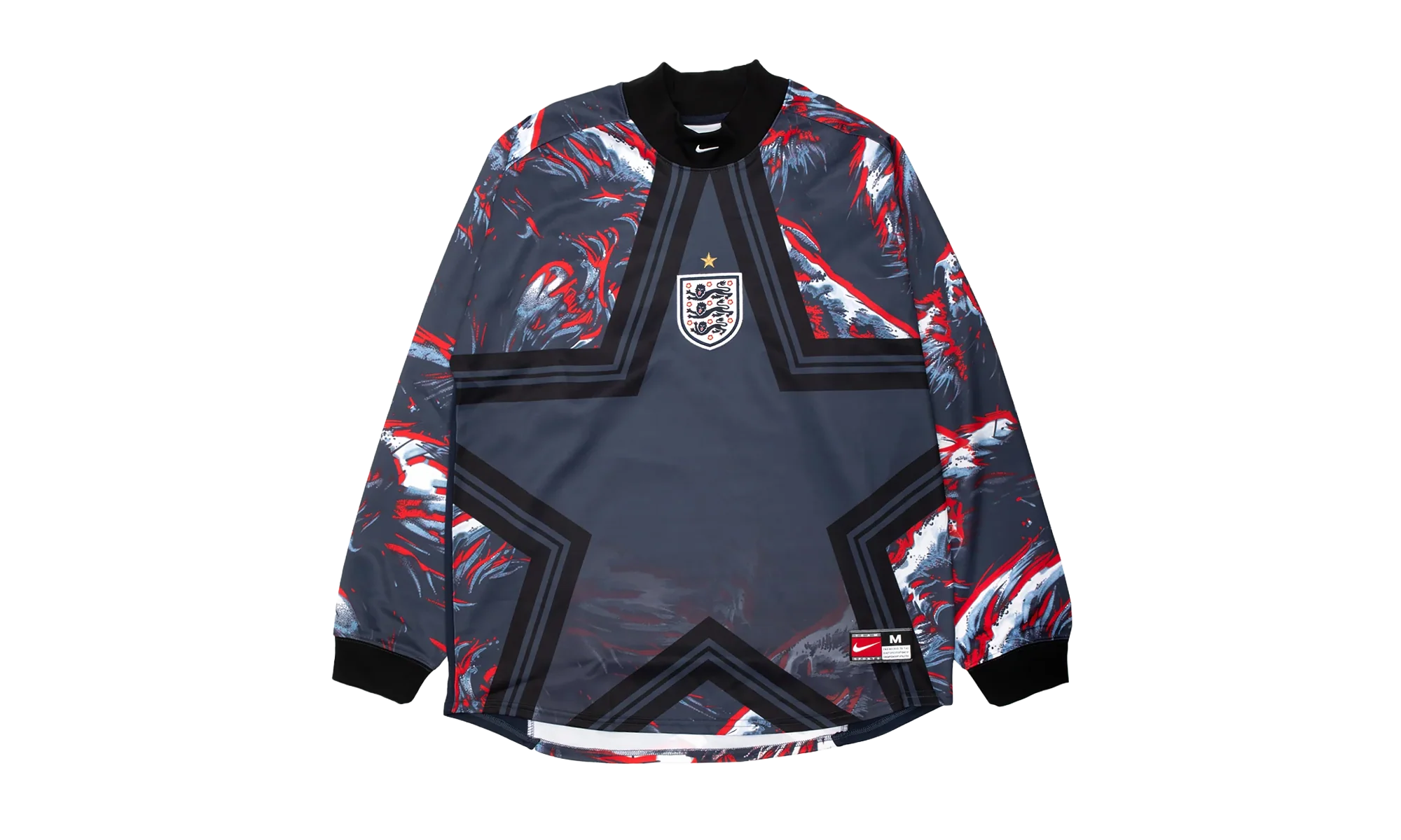 England Authentic Goalkeeper Football T-Shirt "Black / Obsidian / White" IO0792 010