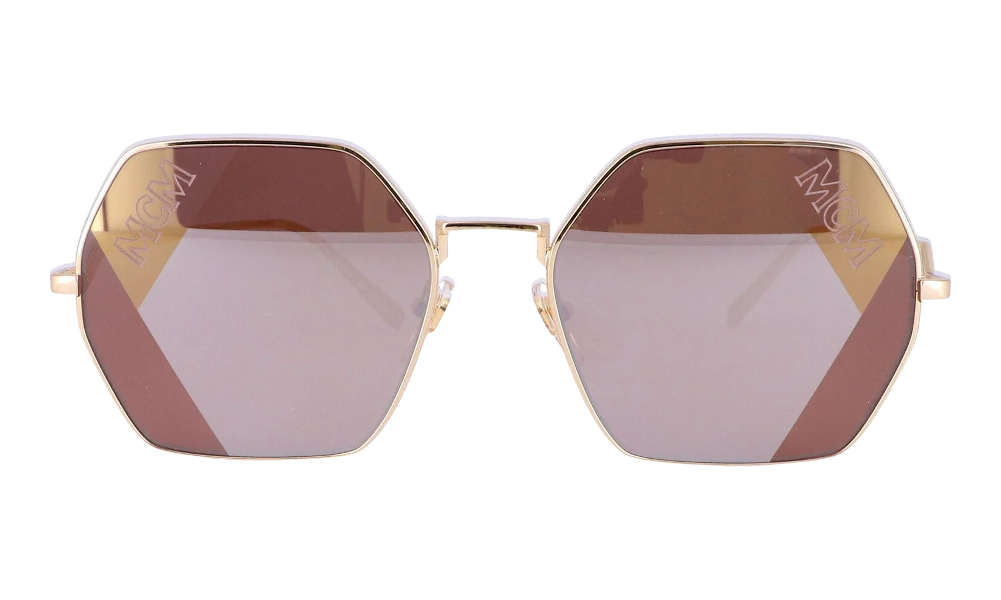 Hexagon Sunglasses "Shiny Gold" MCM126S-717