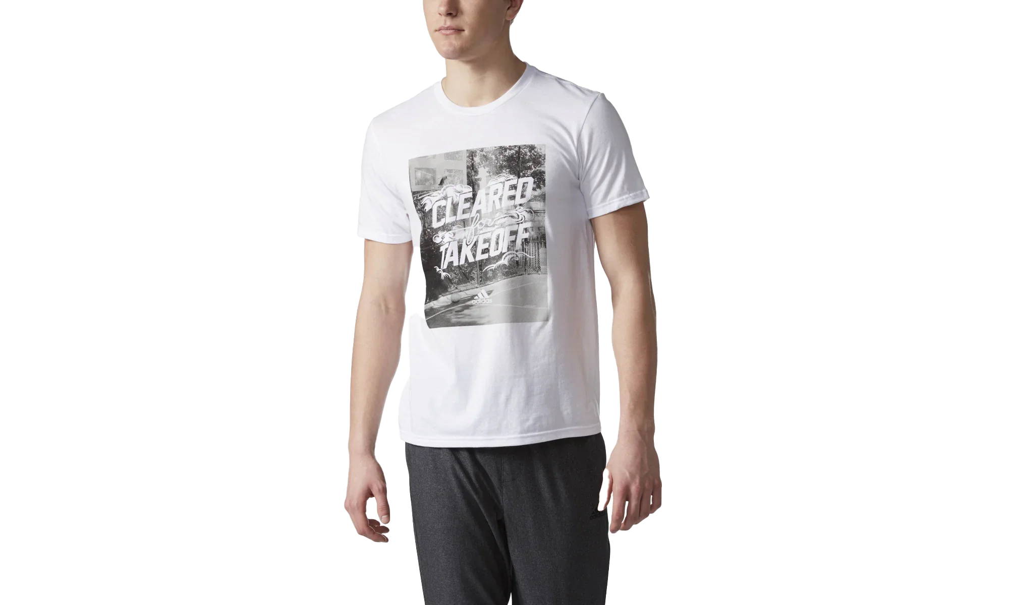 Take Off Ball Shortsleeve T-Shirt "White / Black / Grey" BP7750