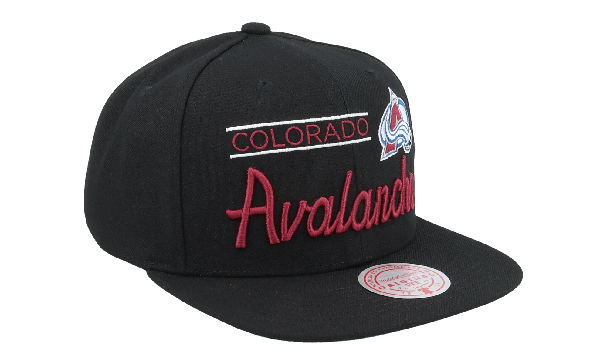 NHL Retro Lock Up Snapback Cap "Colorado Avalanche - Black" 6HSSLD21213 CAVBLCK