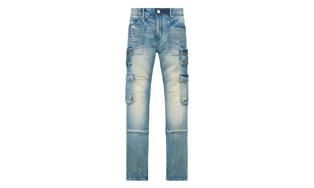 Slate Cargo Skinny Jeans "Muddy Sky" MLFQD1070 B1839MDSKY
