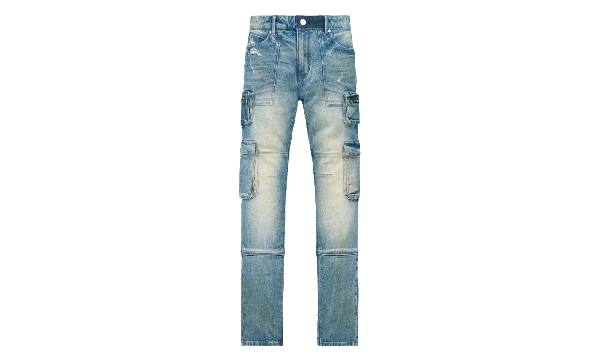 Slate Cargo Skinny Jeans "Muddy Sky" MLFQD1070 B1839MDSKY