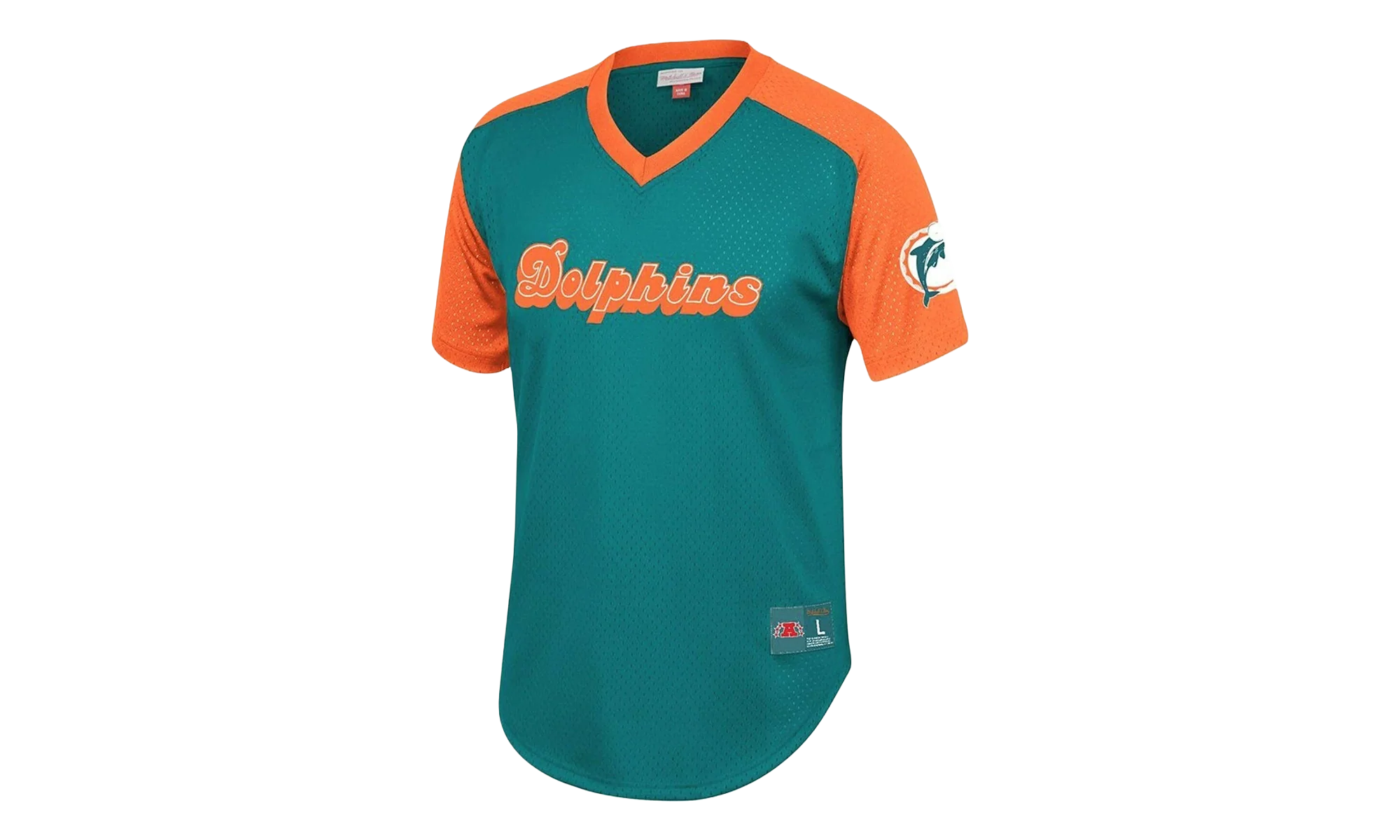 NFL Final Seconds Mesh V-Neck Shirt "Miami Dolphins - Teal" FA87OP MDO T K9E