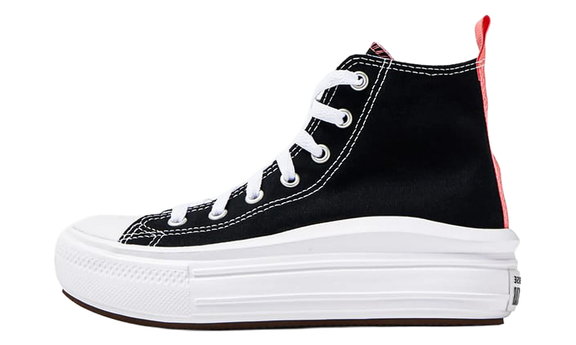 Chuck Taylor All Star Move Color Pop Platform GS "Black / Natural Ivory / White" 371527C