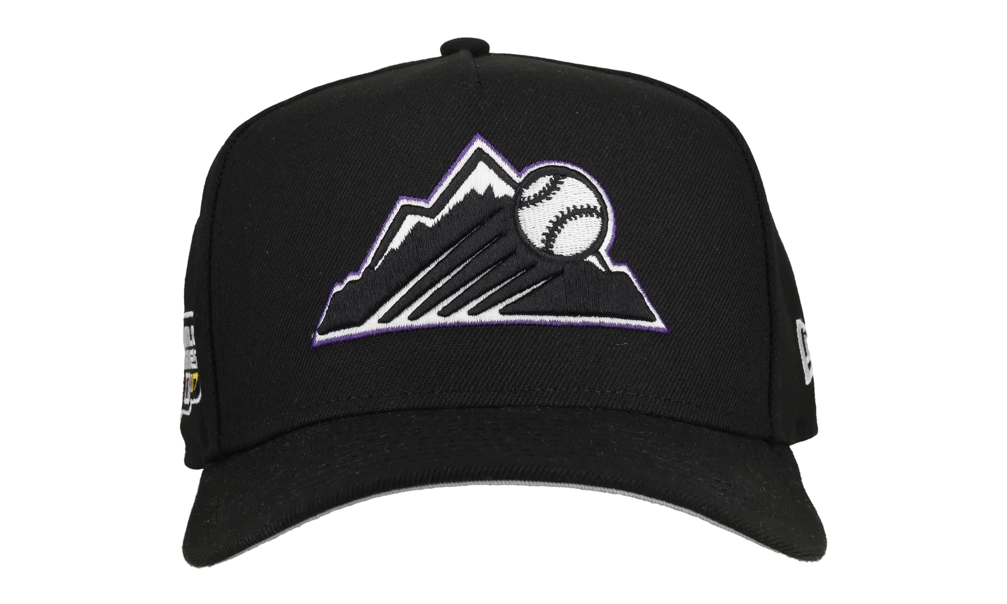 9FIFTY Colorado Rockies 2007 Team Color A Frame Snapback Hat "Black (Grey Brim)" NE472