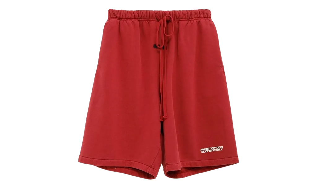 Suede Fleece Relaxed Short "Crimson" 160HO254711F