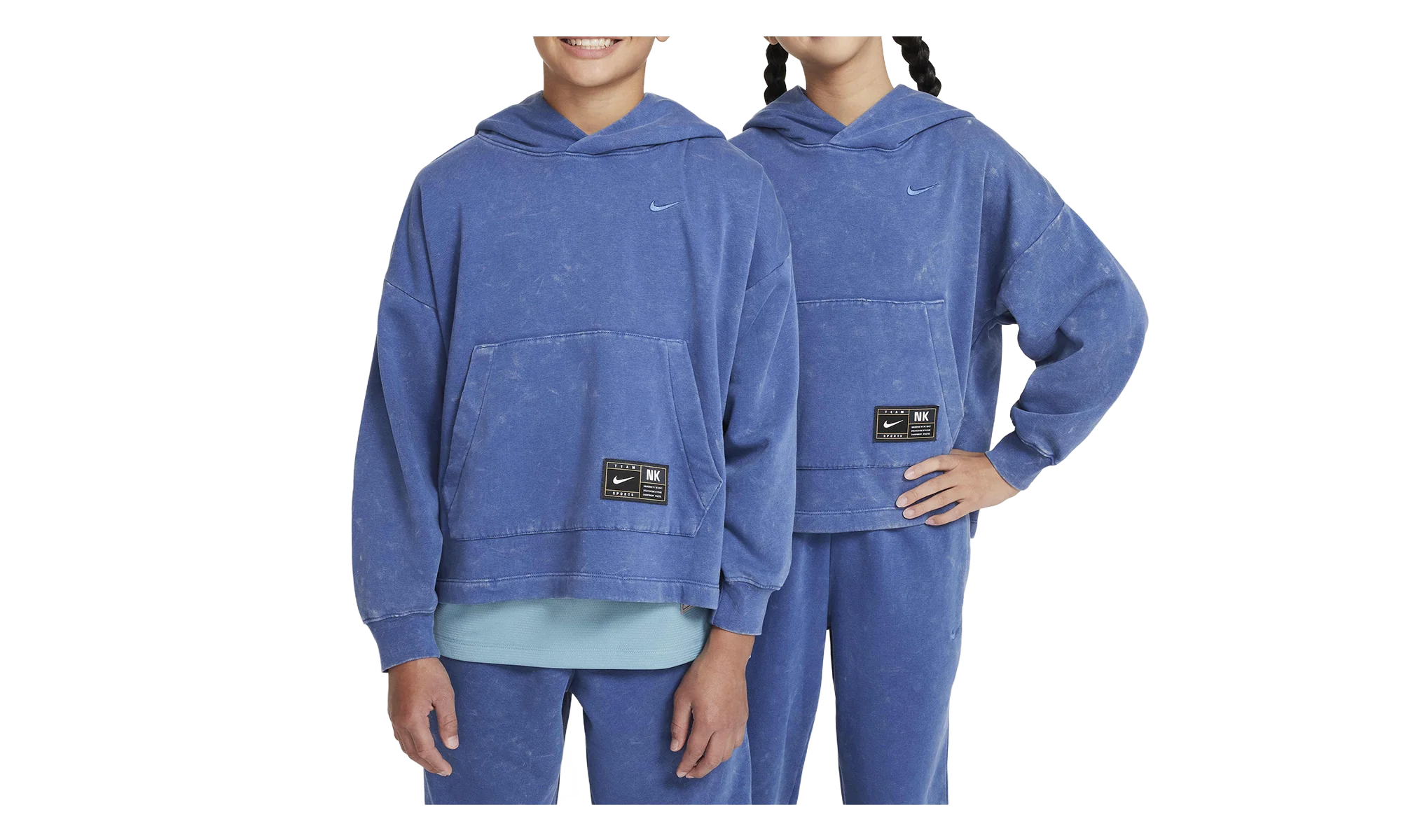 Fleece Pullover Hoodie GS "Mystic Navy" FZ5266 461