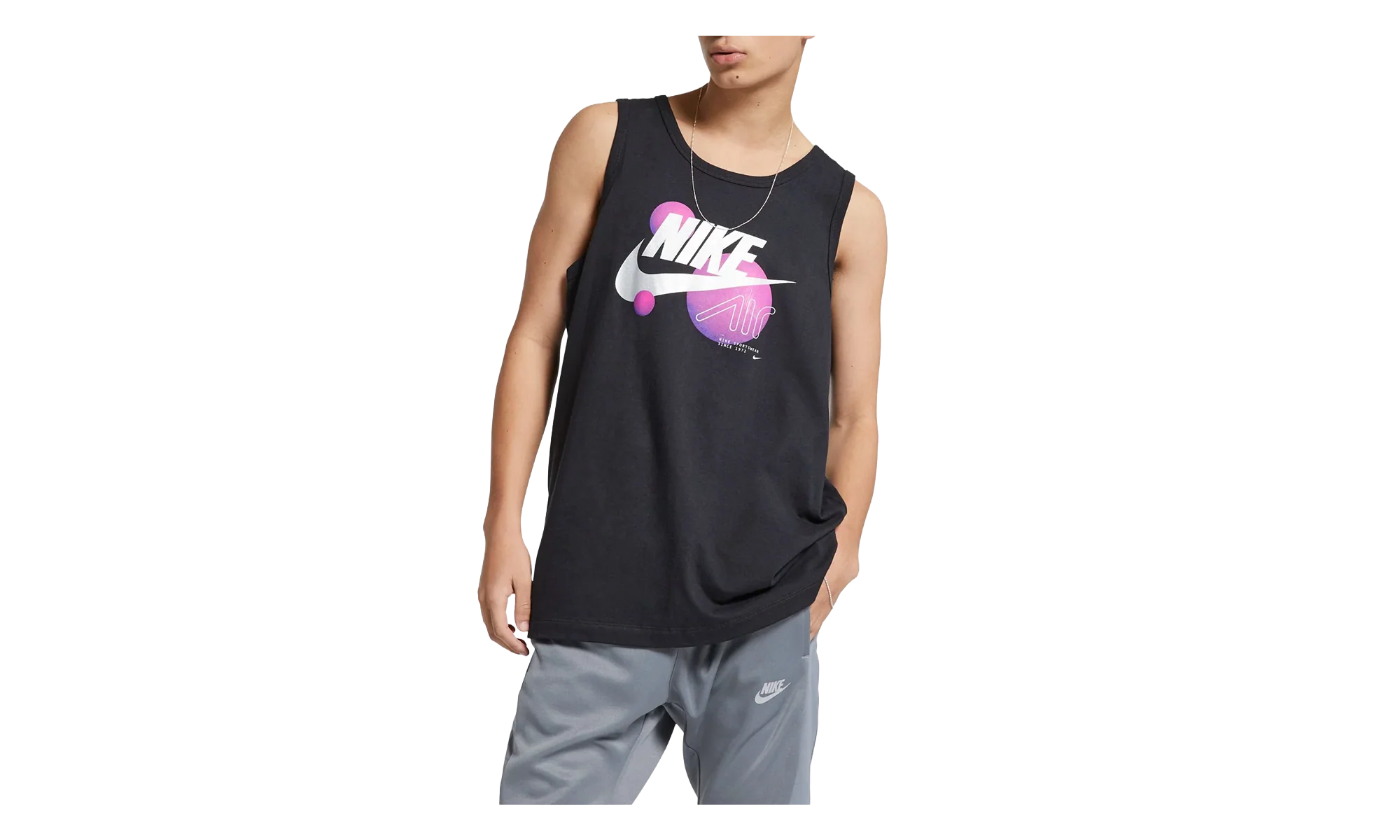 Air Logo Sleeveless Tank Top "Black / Purple" CI2992 010